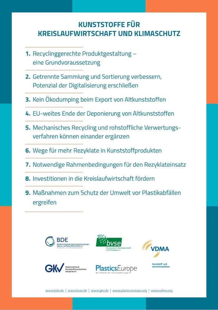 Thesen Papier Kunststoff Industrie Fuer Mehr Recycling Und Bessere Kreislaufwirtschaft 28 10 2021
