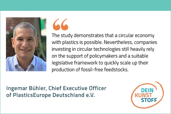 The study demonstrates that a circular economy with plastics is possible. Nevertheless, companies investing in circular technologies still heavily rely on the support of policymakers and a suitable legislative framework to quickly scale up their production of fossil-free feedstocks.