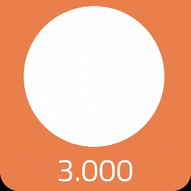 Visualisierung der Anzahl der Betriebe - 3.000 Stück