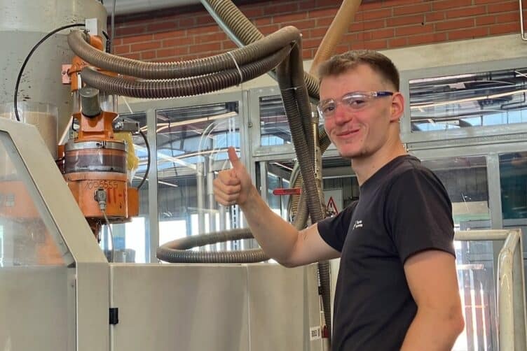Mathis Leverenz - Auszubildender zum Kunststoff- und Kautschuktechnologen Fachrichtung Formteile bei Pöppelmann GmbH & Co. KG